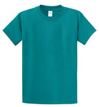 Front View of Jade Green Port & Co Essential Tee. PC61