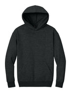 Front View of JetBlackHt District V.I.T. Heavyweight Fleece Hoodie DT6150