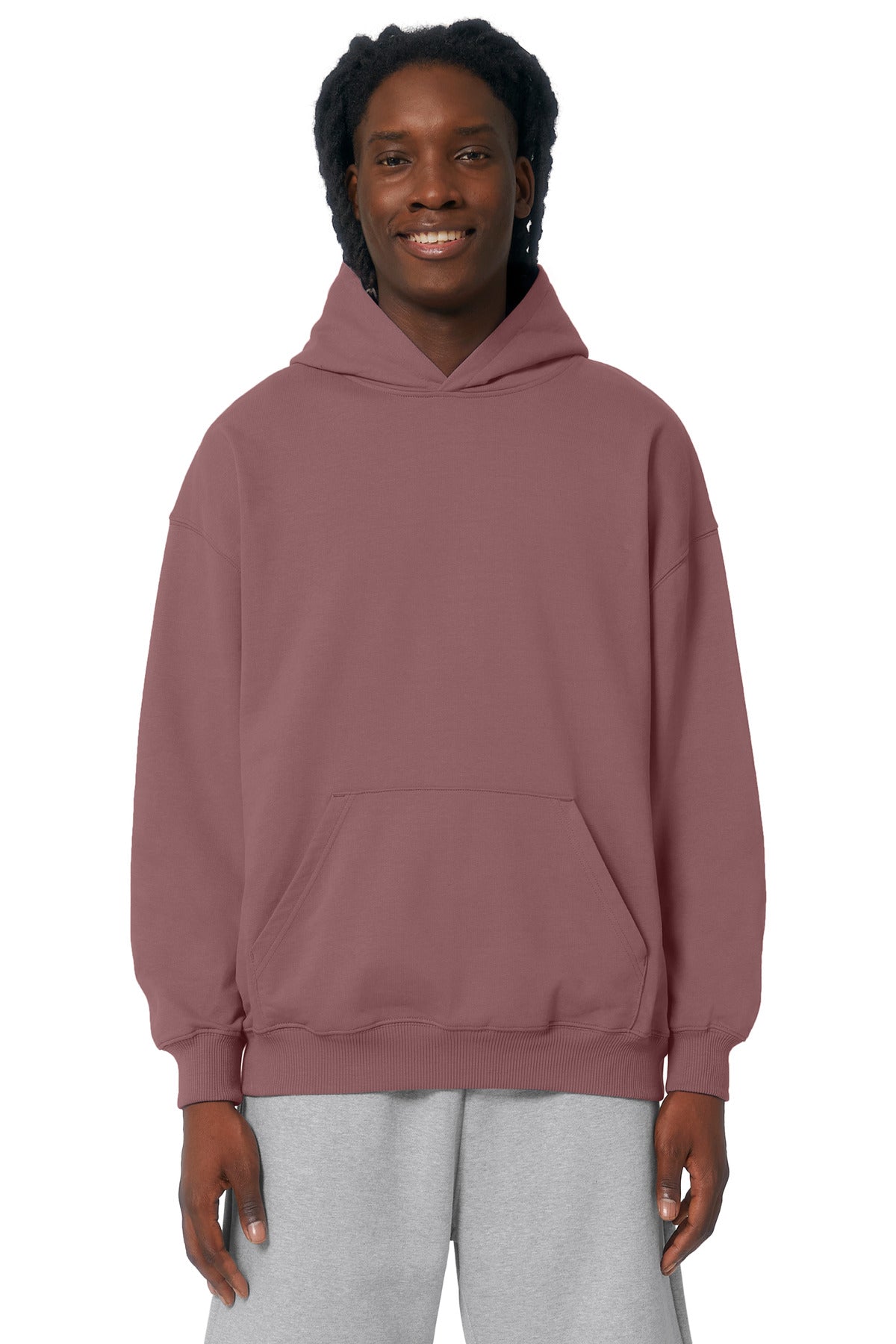 Front View of KaffaCof Stanley/Stella Unisex Cooper Dry Hooded Sweatshirt SXU028