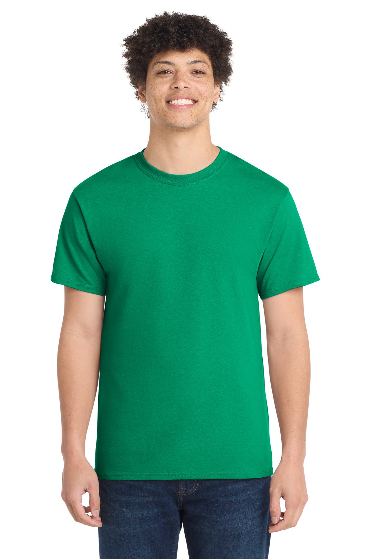 Front View of Kelly Port & Co Core Cotton Tee. PC54