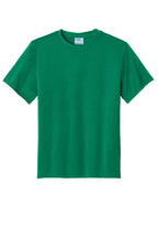 Front View of Kelly Port & Co Youth Performance Tee. PC380Y