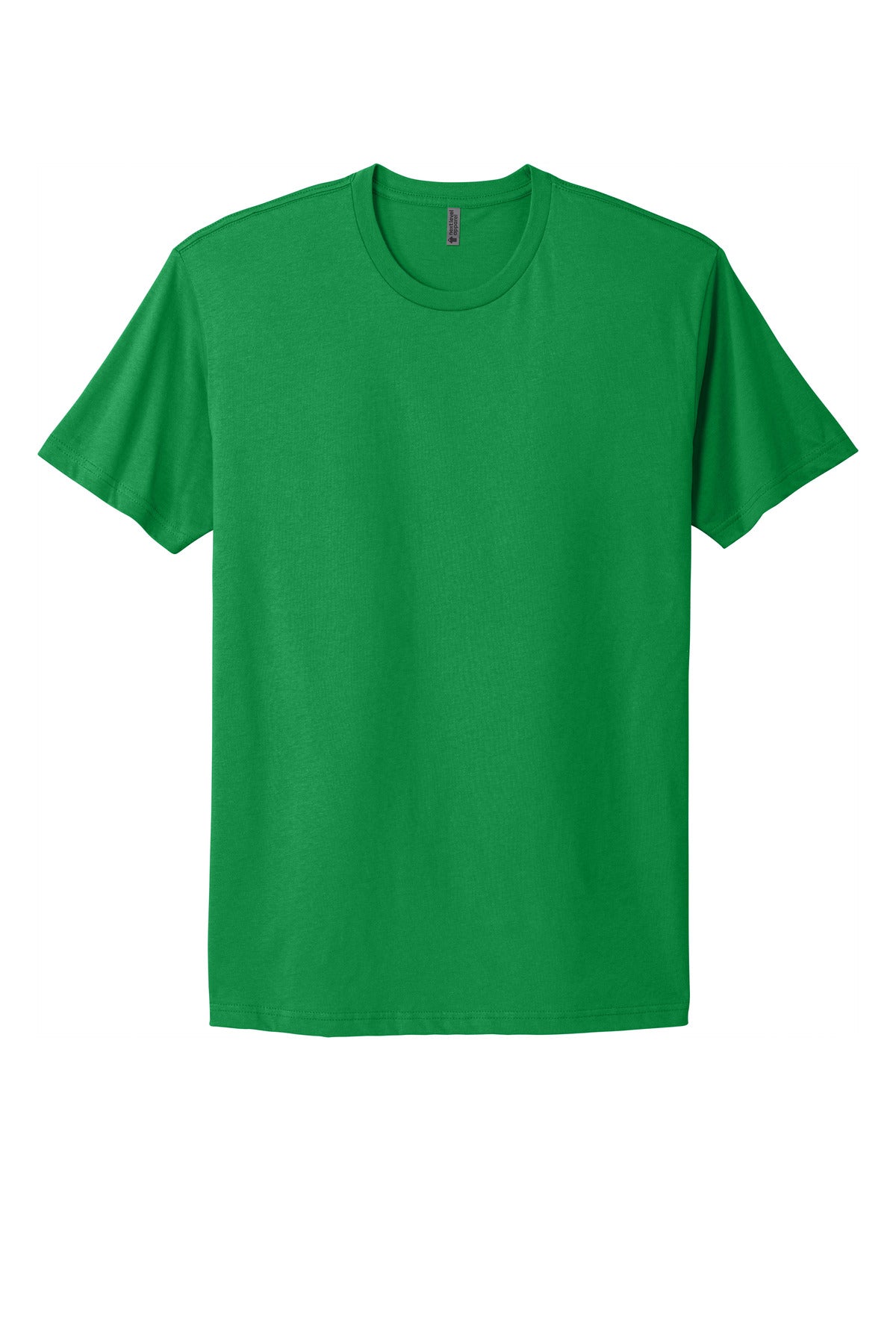 Front View of KellyGreen Next Level Apparel Adult Cotton Tee. NL3600