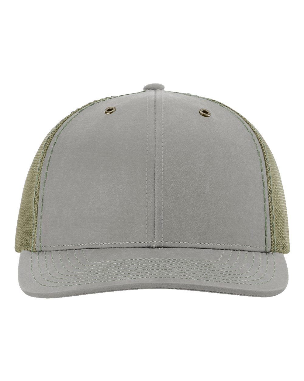 Front View of Khaki/ Loden Fremont Trucker Cap - 112WF