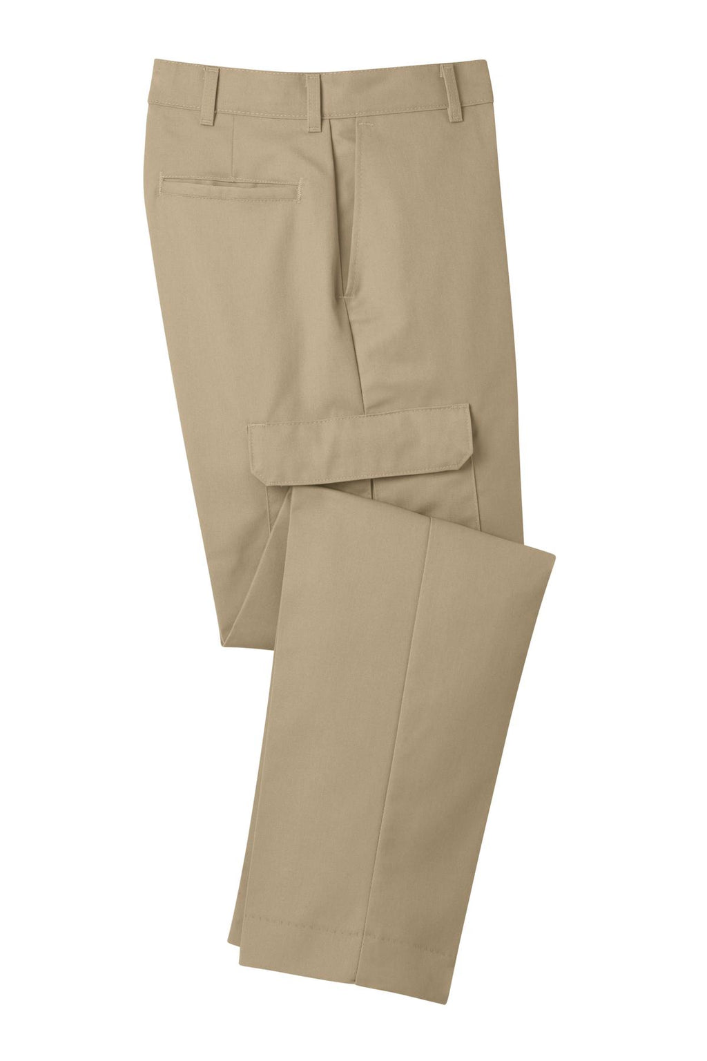 Front View of Khaki Red Kap Industrial Cargo Pant. PT88