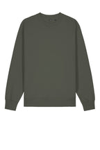 Front View of KhakiGreen Stanley/Stella Unisex Changer 2.0 Crewneck Sweatshirt SXU004