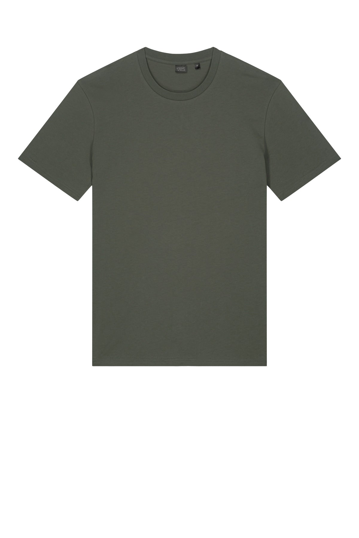 Front View of KhakiGreen Stanley/Stella Unisex Crafter Tee SXU007