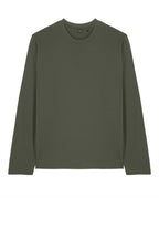 Front View of KhakiGreen Stanley/Stella Unisex Creator 2.0 Long Sleeve Tee SXU022