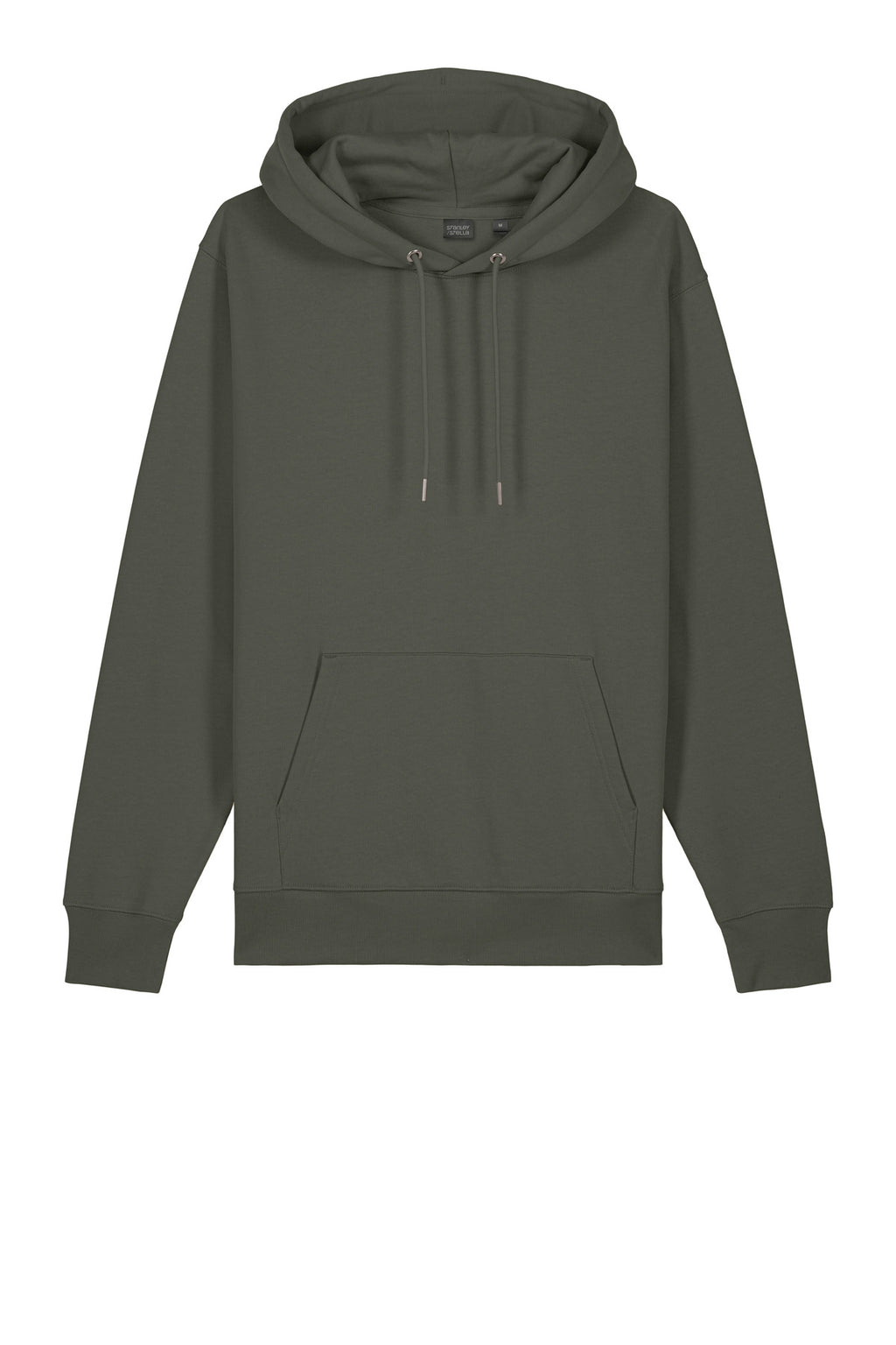 Front View of KhakiGreen Stanley/Stella Unisex Cruiser 2.0 Hooded Sweatshirt SXU003