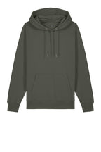 Front View of KhakiGreen Stanley/Stella Unisex Cruiser 2.0 Hooded Sweatshirt SXU003
