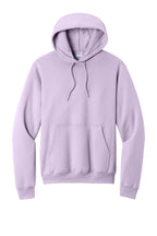 Front View of Lavender Port & Co Core Fleece Pullover Hooded Sweatshirt. PC78H