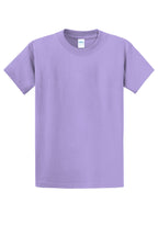 Front View of Lavender Port & Co Essential Tee. PC61