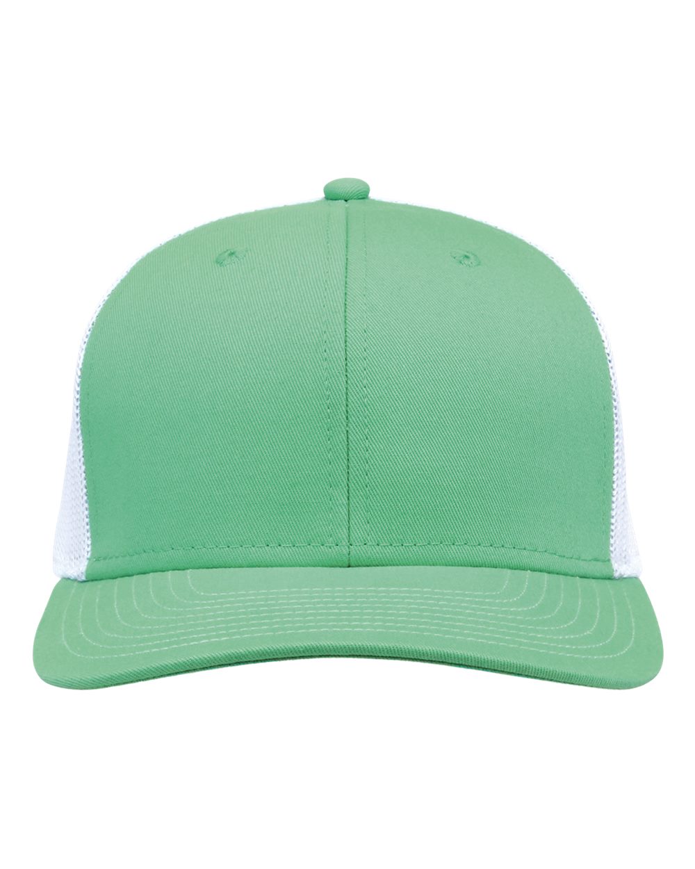 Front View of Light Green/ White Everyday Trucker Cap - GB452E