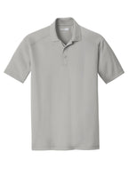Front View of Light Grey CornerStone Select Lightweight Snag-Proof Polo. CS418