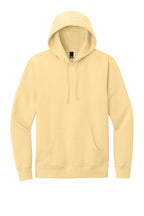 Front View of Light Yellow District V.I.T. Fleece Hoodie DT6100