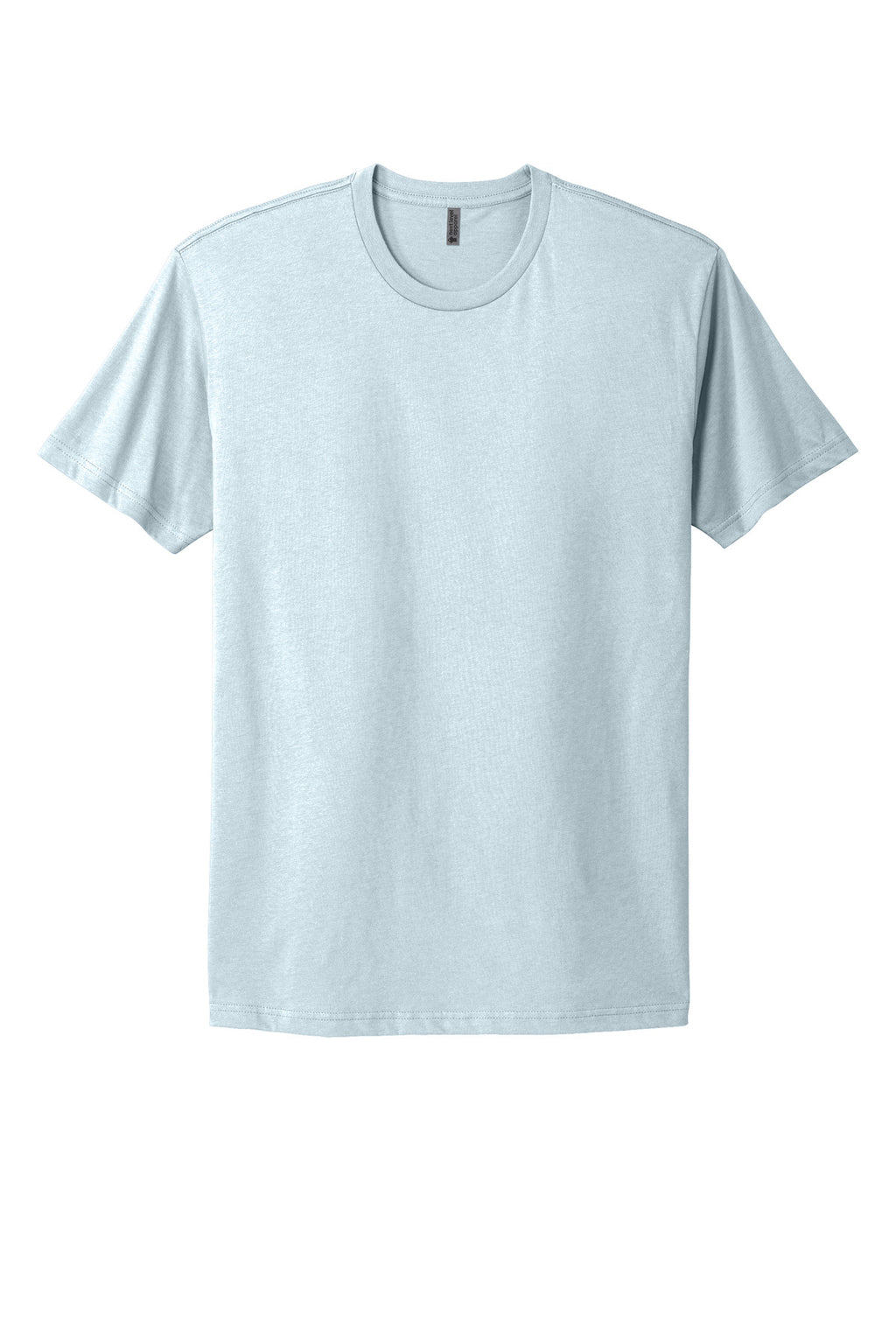 Front View of LightBlue Next Level Apparel Adult Cotton Tee. NL3600