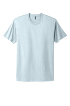 Front View of LightBlue Next Level Apparel Adult Cotton Tee. NL3600
