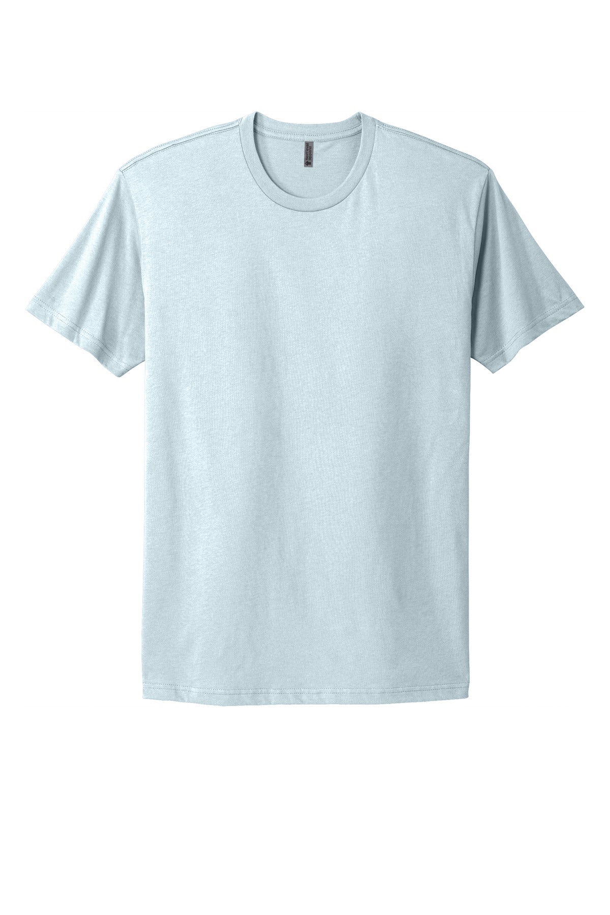 Front View of LightBlue Next Level Apparel Adult Cotton Tee. NL3600