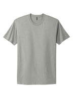 Front View of LightGray Next Level Apparel Adult Cotton Tee. NL3600