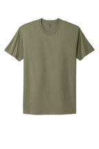Front View of LightOlive Next Level Apparel Adult Cotton Tee. NL3600