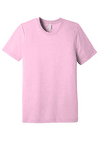 Front View of Lilac TB BELLA+CANVAS Unisex Triblend Short Sleeve Tee. BC3413