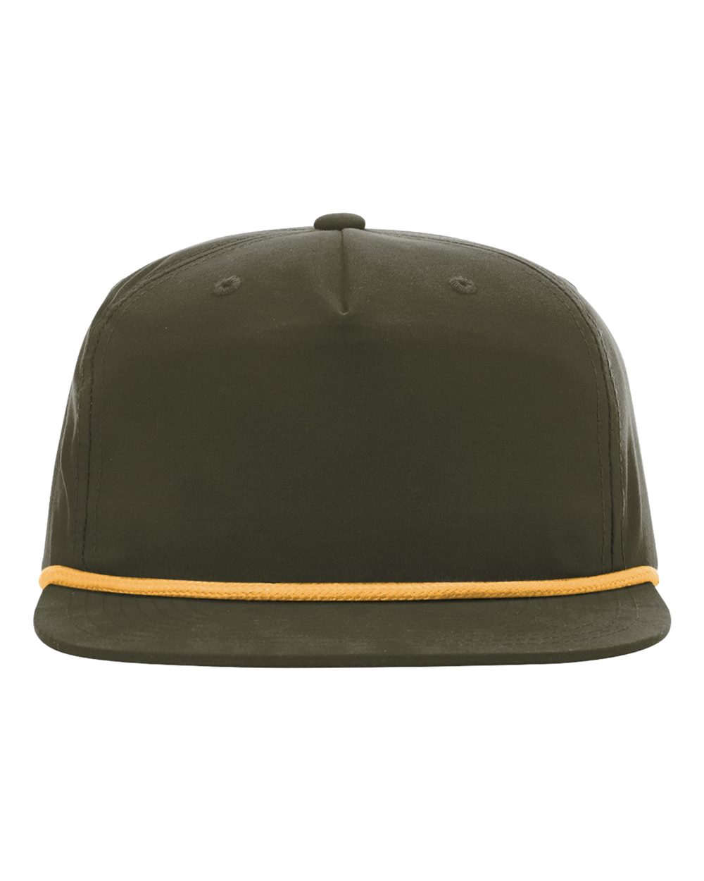 Front View of Loden/ Amber Gold Umpqua Snapback Cap - 256