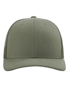 Front View of Loden Snapback Trucker Cap - 112