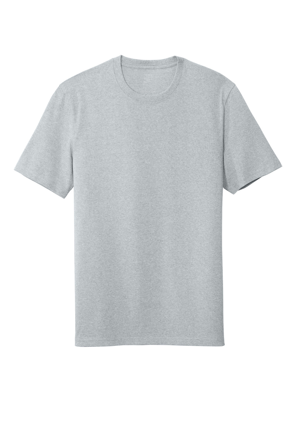 Front View of Lt Hthr Grey District Re-Tee DT8000