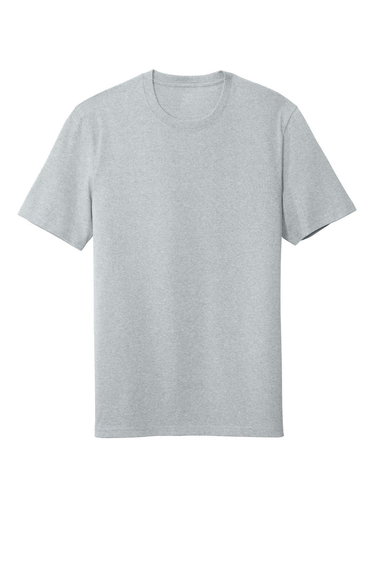 Front View of Lt Hthr Grey District Re-Tee DT8000