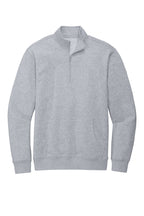 Front View of Lt Hthr Grey District V.I.T. Fleece 1/4-Zip DT6106
