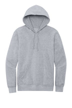 Front View of Lt Hthr Grey District V.I.T. Fleece Hoodie DT6100