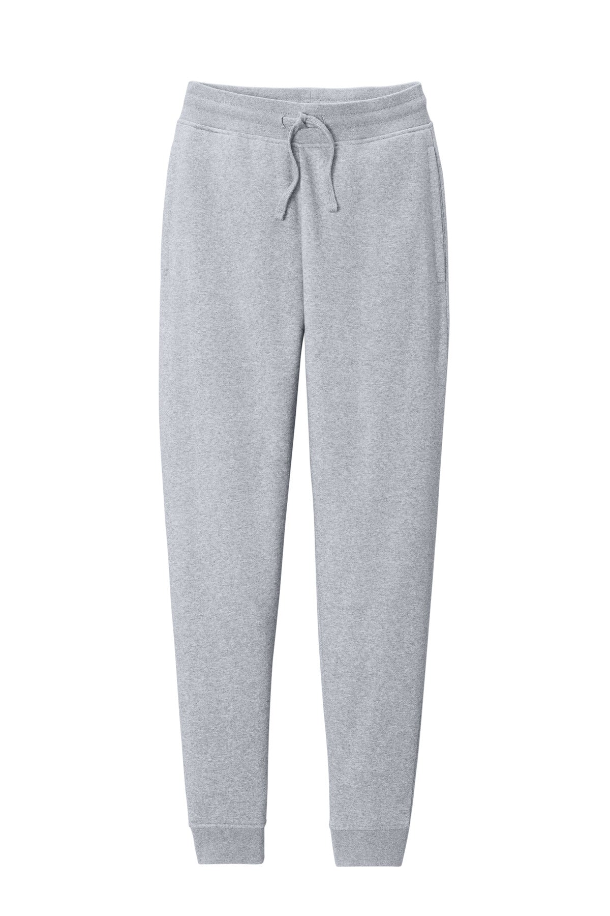 Front View of Lt Hthr Grey District V.I.T. Fleece Jogger DT6107