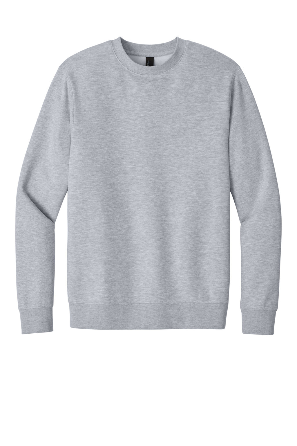 Front View of LtHtGry District V.I.T. Fleece Crew DT6104