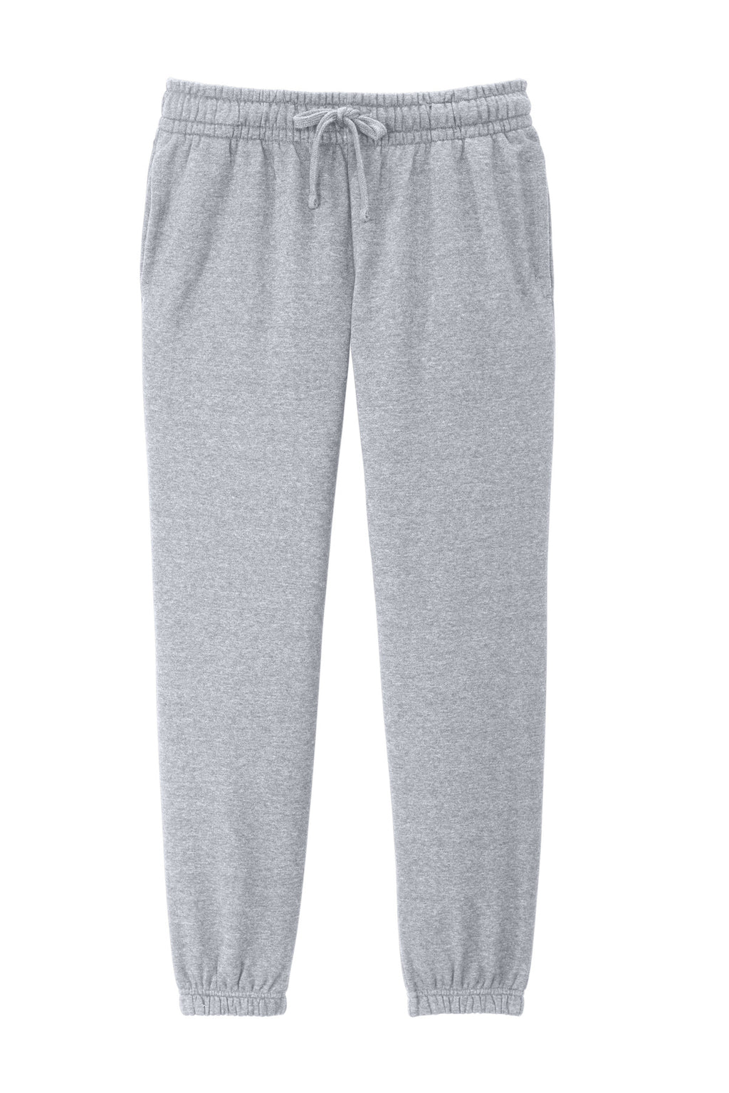 Front View of LtHtGry District Women's V.I.T. Fleece Sweatpant DT6110