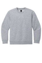 Front View of LtHtGry District Youth V.I.T. Fleece Crew DT6104Y