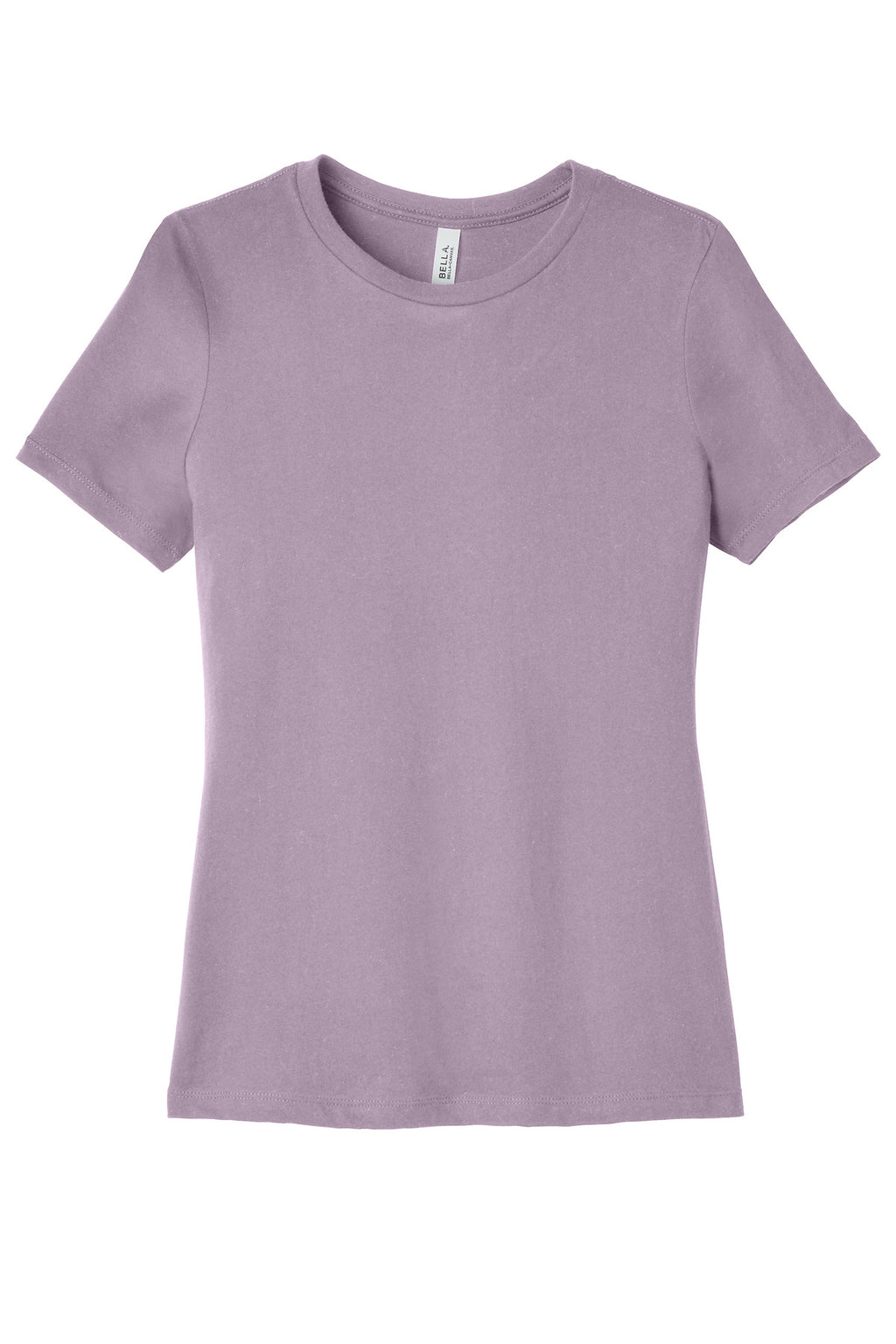 Front View of LtViolet BELLA+CANVAS Women's Relaxed Jersey Short Sleeve Tee. BC6400