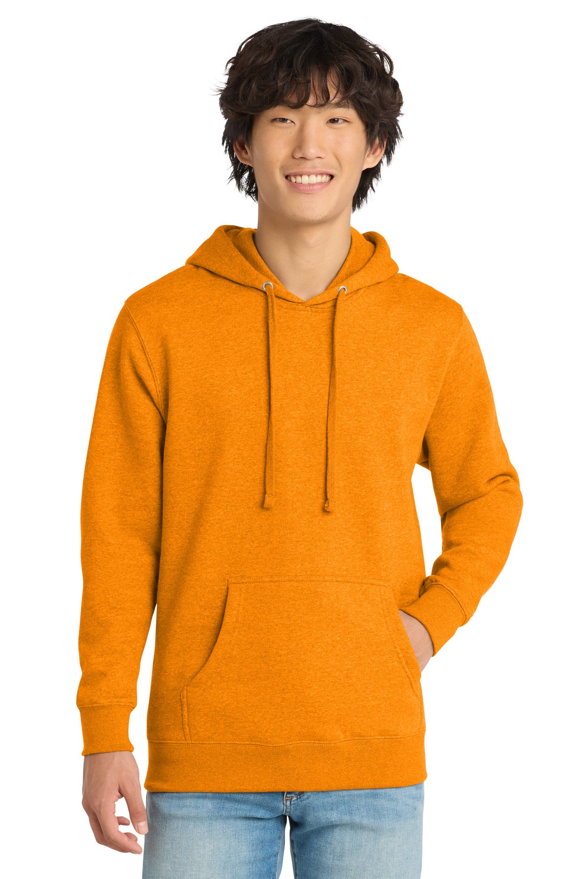 Front View of MarigldHtr District V.I.T. Fleece Hoodie DT6100