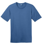 Front View of Maritime Blue District Perfect Weight Tee. DT104