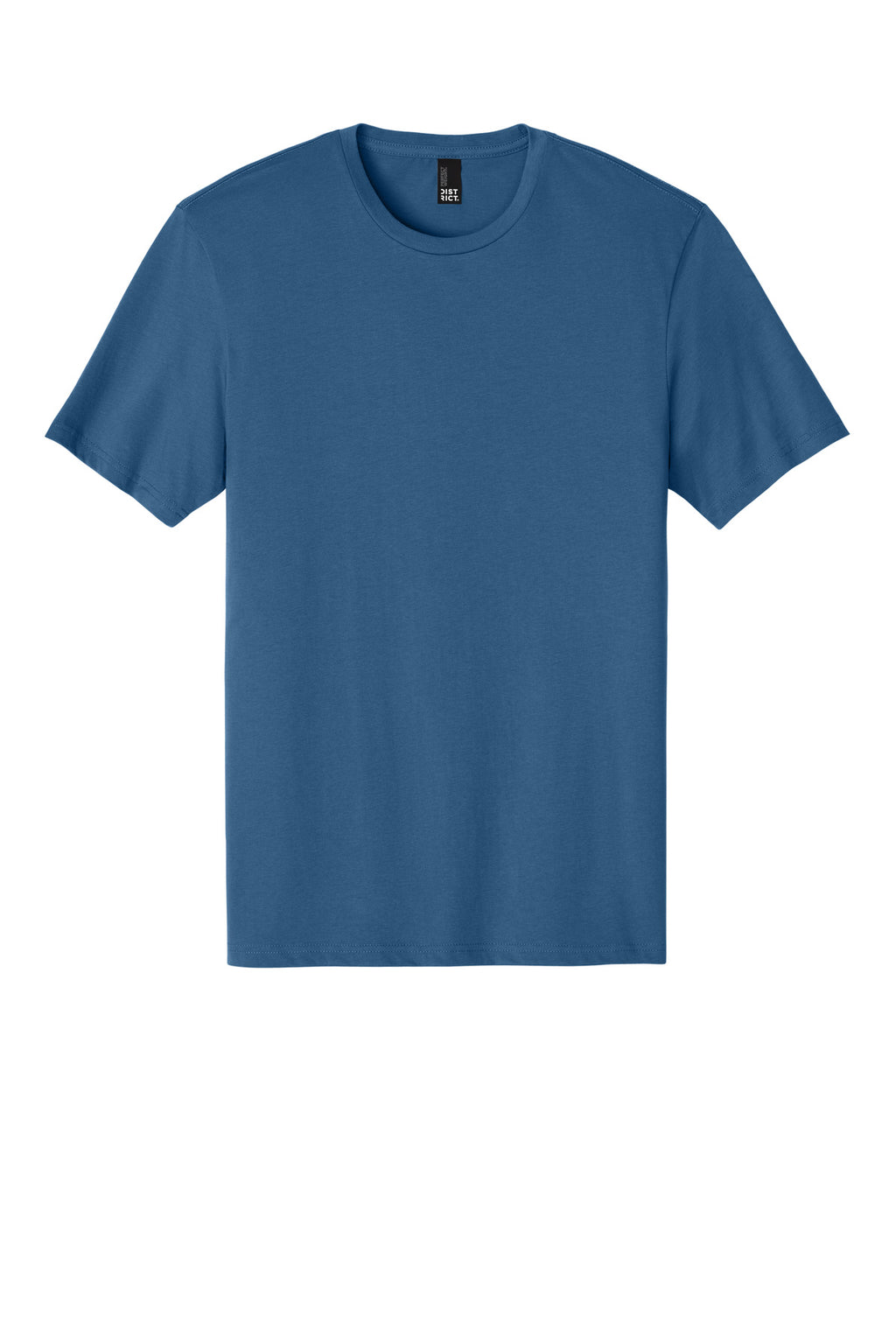 Front View of Maritime Blue District Perfect Weight Tee. DT104