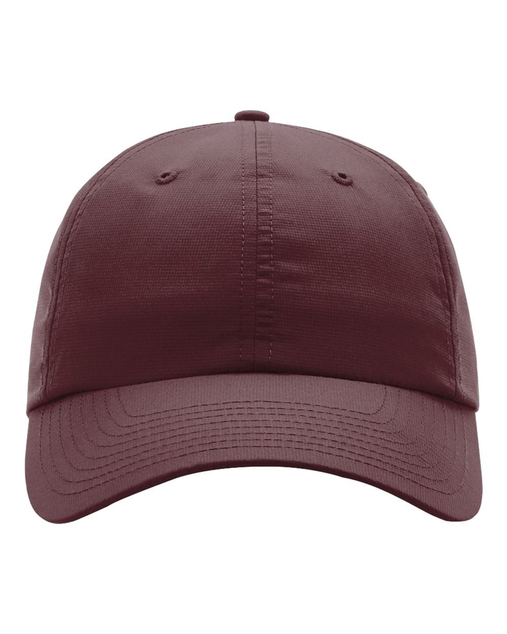 Front View of Maroon Casual Performance Cap - 225