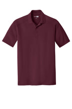 Front View of Maroon CornerStone Select Lightweight Snag-Proof Polo. CS418