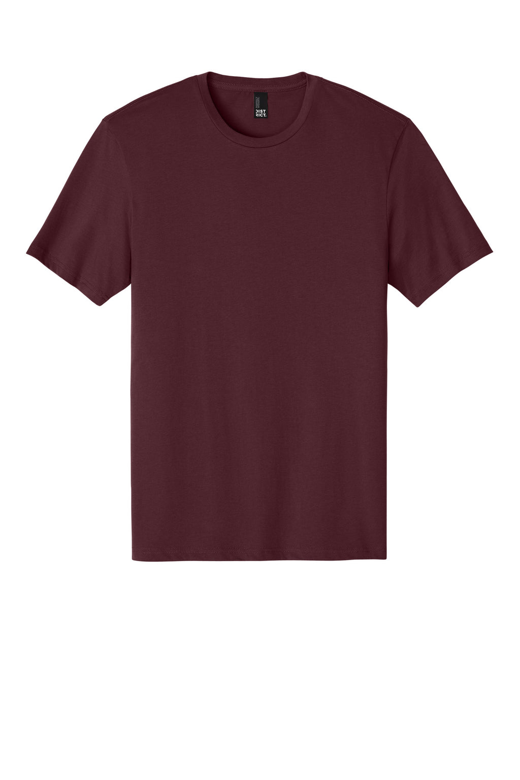 Front View of Maroon District Perfect Weight Tee. DT104