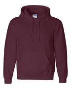 Front View of Maroon DryBlend® Hooded Sweatshirt - 12500
