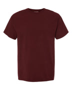 Front View of Maroon Garment-Dyed T-Shirt - GDH100