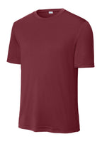 Front View of Maroon Sport-Tek PosiCharge Competitor Tee. ST350