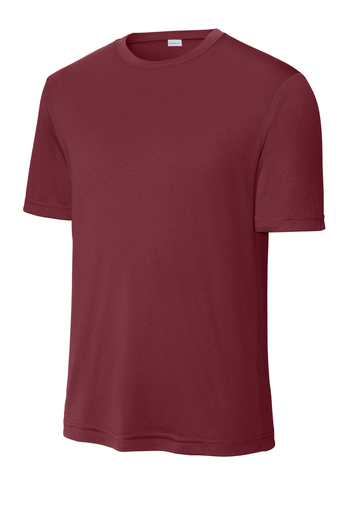 Front View of Maroon Sport-Tek PosiCharge Competitor Tee. ST350
