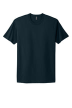 Front View of MdntNavy Next Level Apparel Adult Cotton Tee. NL3600