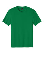 Front View of MeadowGrn District Perfect Weight Tee. DT104
