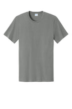 Front View of MediumGrey Port & Co Easy Cotton Tee PC43