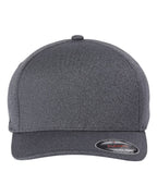 Front View of Melange Dark Grey Unipanel™ Melange Cap - 5577UP