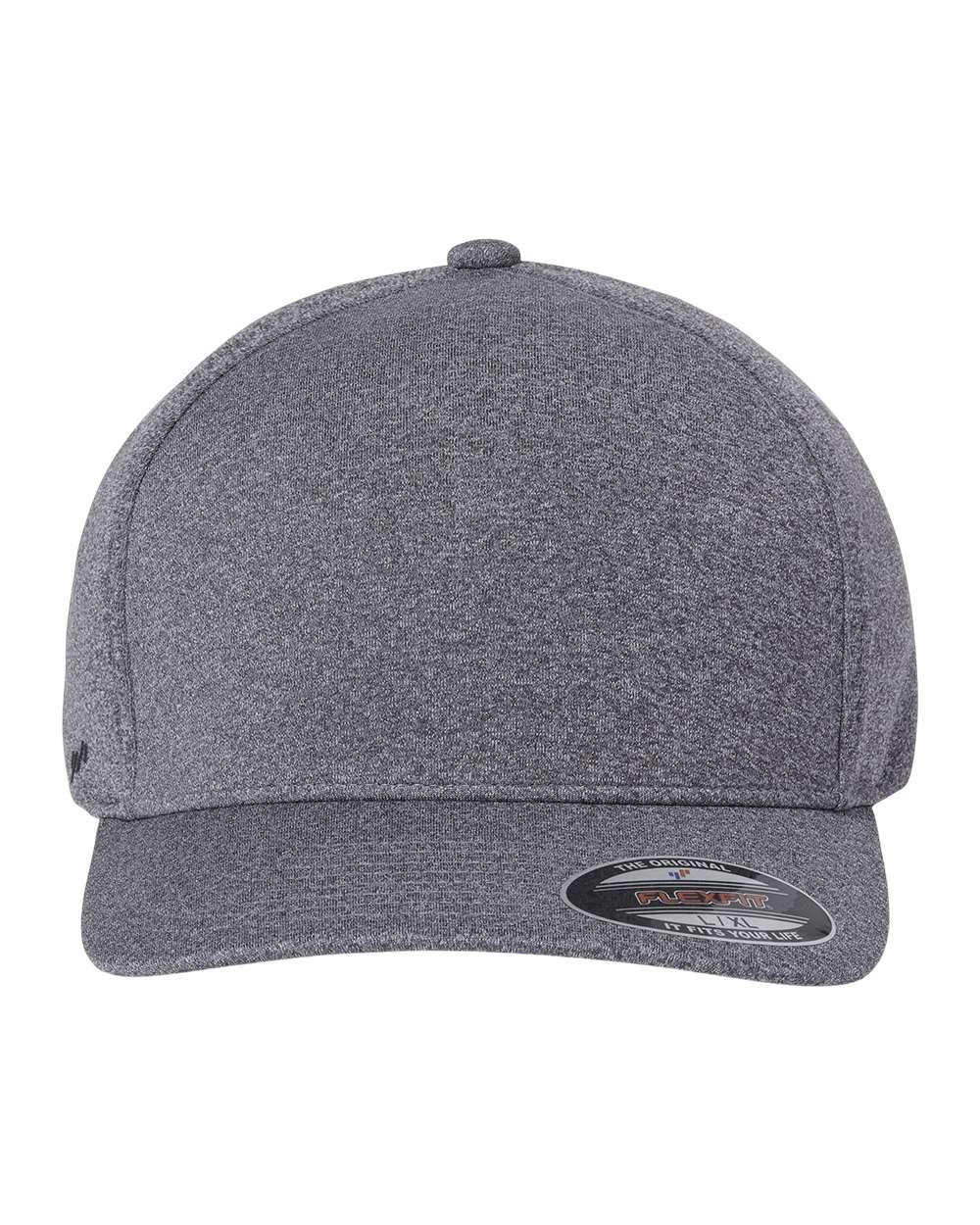 Front View of Melange Heather Unipanel™ Melange Cap - 5577UP